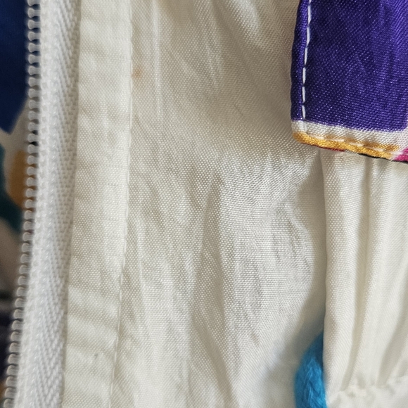 80s/90s Brightly Colored Geometric Windbreaker Jacket - Picture 7 of 7